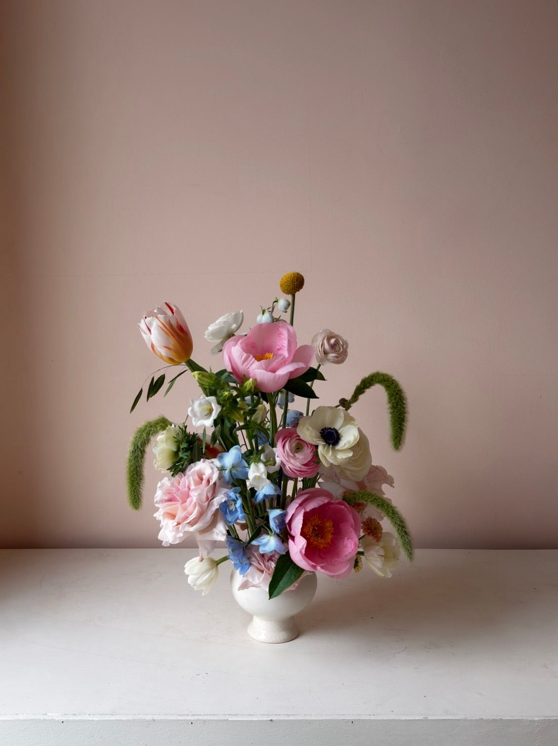 Mother's Day Edit | Spring mix white vase arrangement
