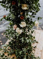 Free standing statement backdrop | Greenery + Flowers