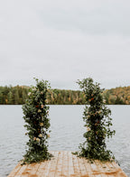 Free standing statement backdrop | Greenery + Flowers